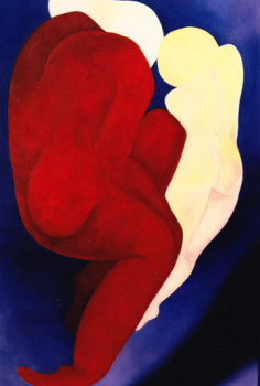 Named contemporary work « les dormeuses », Made by FRANçOISE COEURET