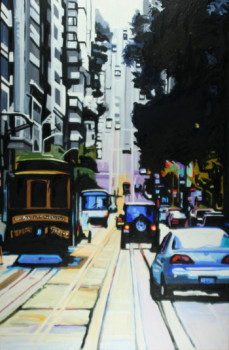 Named contemporary work « FRISCO CABLE CAR », Made by CLOTILDE NADEL