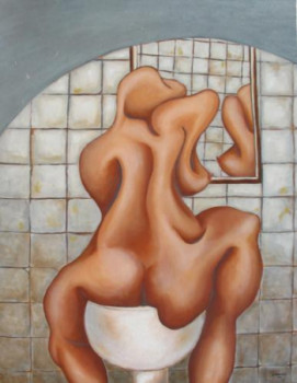 Named contemporary work « Bather », Made by CARRUCO