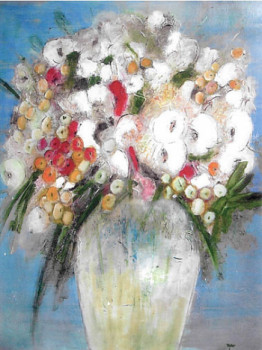 Named contemporary work « Composition florale 2 », Made by VICTOR SASPORTAS