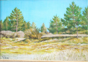 Named contemporary work « Dans les landes de Le Crotoy », Made by LEFEVRE