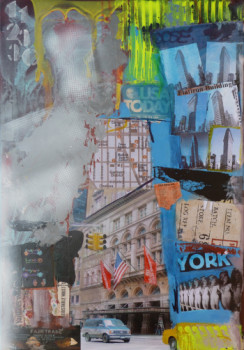 Named contemporary work « Last week end in New York », Made by BONNEAU-MARRON