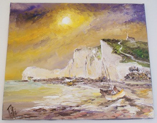 Named contemporary work « ETRETAT L'INSPIRATION », Made by PATE