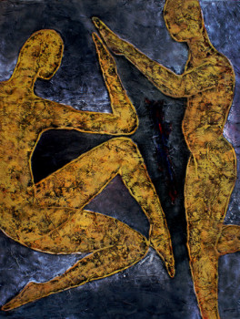 Named contemporary work « Peinture acrylique 2198 », Made by LEMKHAYER