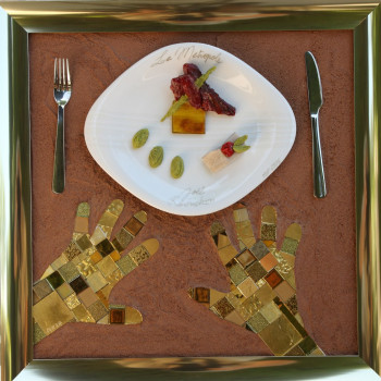 Named contemporary work « Joel ROBUCHON », Made by JEPY