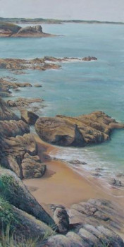 Named contemporary work « plage du grouin », Made by FABIEN GAUDIN
