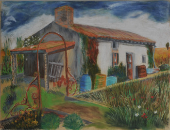 Named contemporary work « vieille maison des Deux-Sèvres », Made by BARTLET-DROUZY