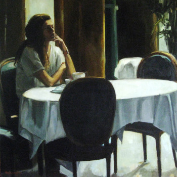 Named contemporary work « Tea time », Made by SYLVIE THOMAS - VANLERBERGHE