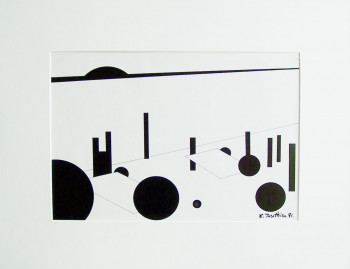 Named contemporary work « soleil levant », Made by EMMANUEL BERTHIER