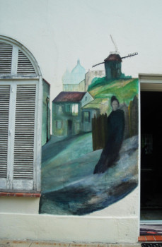 Named contemporary work « Montmartre 2 », Made by NADINE SANTAMARIA