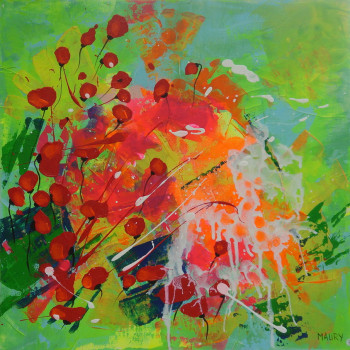 Named contemporary work « JARDIN ACIDULE 13 », Made by MIREILLE MAURY