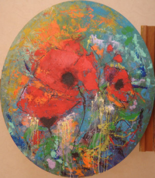 Named contemporary work « BALLADE DE COQUELICOTS », Made by MIREILLE MAURY
