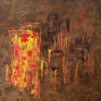 Named contemporary work « Du Rouge et des Passions III », Made by MARCO