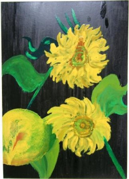 Named contemporary work « Tournesols tourmentés », Made by TALINE