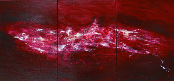 Named contemporary work « Montagne rouge », Made by OLG