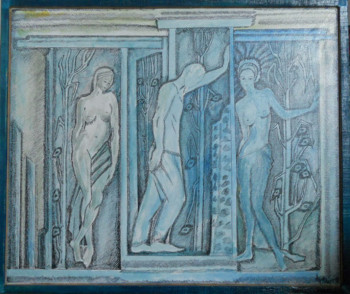 Named contemporary work « Gravés dans la pierre », Made by AGNèS BOUSCARY