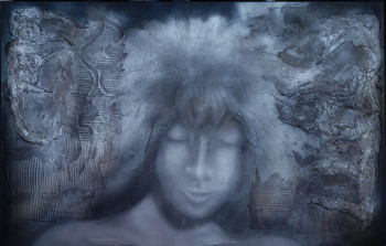 Named contemporary work « Gaia aux enfers », Made by YVES LEDOUX