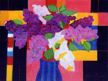 Named contemporary work « Les lilas », Made by FRANCE WAGNER