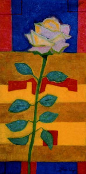 Named contemporary work « La rose de Sara », Made by FRANCE WAGNER