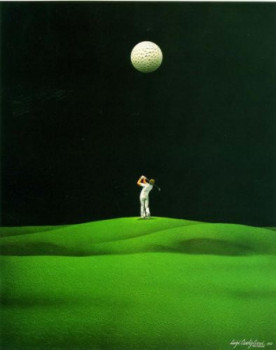Named contemporary work « Golf nocturne 1988 », Made by LUIGI CASTIGLIONI