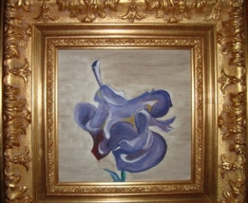 Named contemporary work « Iris  », Made by ALAIN RIVIER