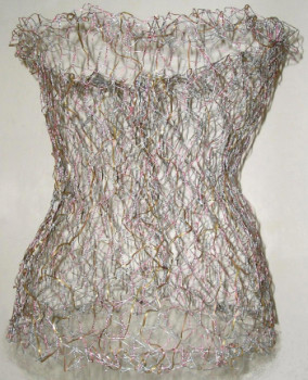 Named contemporary work « Lacey Corset », Made by ROUGE D'OR