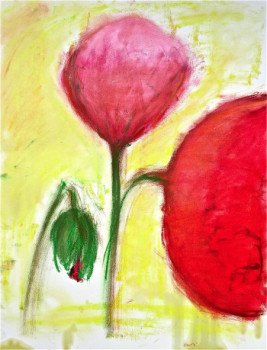 Named contemporary work « Fleurs 78 », Made by CHRISTIAN DOLLET