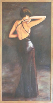 Named contemporary work « Femme de Dos », Made by JADE