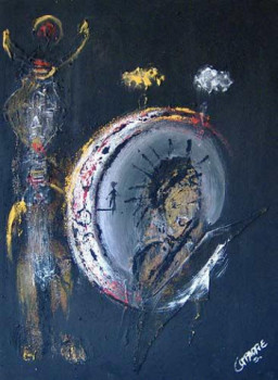 Named contemporary work « Rêves et obscession », Made by SOULEYMANE COMPAORE