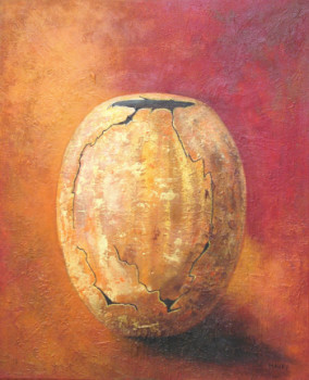 Named contemporary work « CRUCHE CASSEE », Made by MIREILLE MAURY