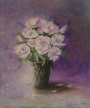 Named contemporary work « POT AUX ROSES », Made by MIREILLE MAURY
