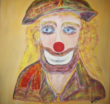 Named contemporary work « Clown Dan », Made by ISRADAN