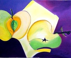 Named contemporary work « Pomme verte  (Cubisme) », Made by ISRADAN