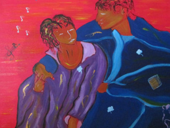 Named contemporary work « Les amoureux du Sud », Made by JENO