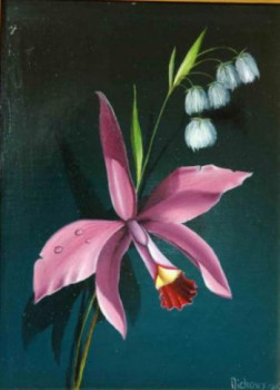 Named contemporary work « ORCHIDEE 1 », Made by MICHEL MICHAUX