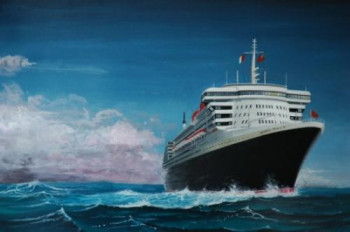 Named contemporary work « QUEEN MARY 2 2 », Made by MICHEL MICHAUX