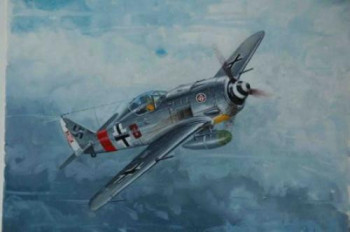 Named contemporary work « MESSERSCHMITT BF 109 E7 », Made by MICHEL MICHAUX