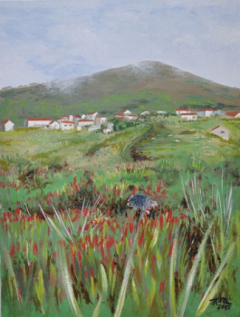 Named contemporary work « PAYSAGE DU PORTUGAL », Made by MOULIN P-L