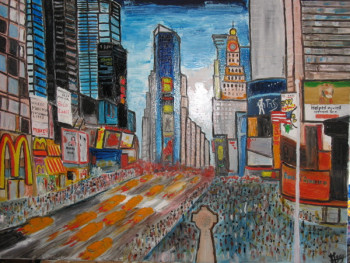 Named contemporary work « times square New York », Made by MICHEL GAY