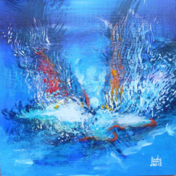 Named contemporary work « Symphonie en bleu 60-12 », Made by ANDY BLEU