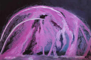 Named contemporary work « effets eau lumière 2 », Made by MARIA COUTINHO / MARIA C.