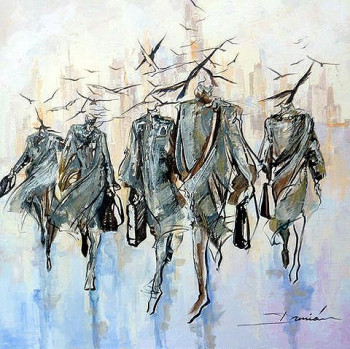 Named contemporary work « Migration  », Made by DAMIAN TIRADO