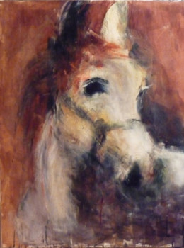 Named contemporary work « C'etait un petit cheval blanc », Made by JEAN-LOUIS PATRICE