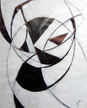 Named contemporary work « Cheikh 1 », Made by LUCE CAGGINI