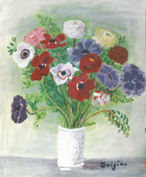 Named contemporary work « Anemones 2013 », Made by LUIGINA