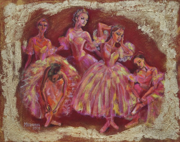 Named contemporary work « BALERINES », Made by LIUBOV