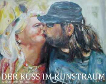 Named contemporary work « LE BAISER AU "KUNSTRAUM", Vienne », Made by GAZMEND FREITAG