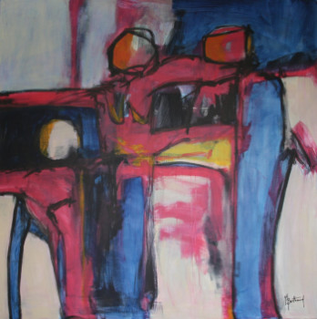 Named contemporary work « Trinité barbare », Made by ALAIN BERTHAUD