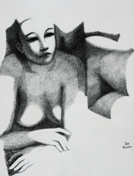 Named contemporary work « nue », Made by JEAN MOSNIER