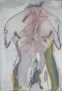 Named contemporary work « anatomie IV-face », Made by JELENA REMETIN